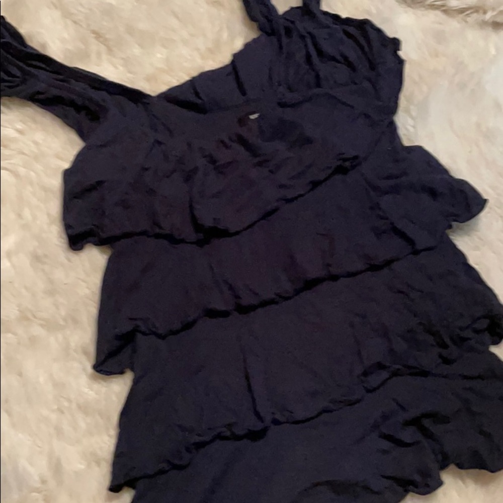Express navy layered top